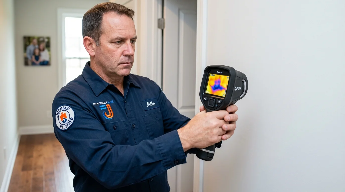 Thermal imaging leak detection by Johns Plumbing LLC in Adel